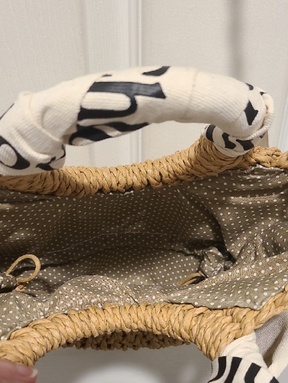 Straw Circle Crossbody Bag in Natural - Picture 2 of 2